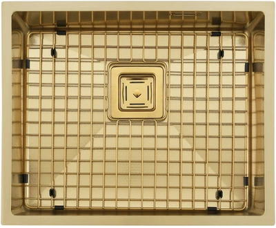 Кухонне миття з нержавіючої сталі Quadro 53 Celldecor Nano Gold
