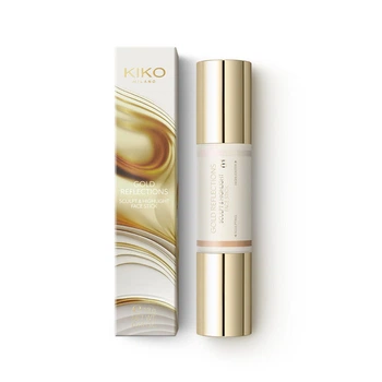 Кремовый стик для лица Kiko Milano Gold Reflections Sculpt & Highlight Face Stick 02 Medium & Gold