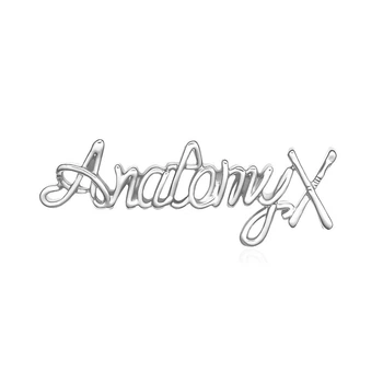 Значок (пин) BROCHE брошь бижутерия Медицина Anatomy Анатомия серебристый BRGV114644