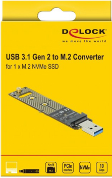 Adapter Delock M.2 NVMe PCIe SSD - USB 3.1 Gen 2 (4043619640690)