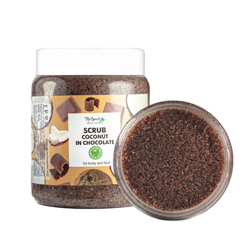 Скраб для обличчя та тіла Top Beauty Coconut in Chocolate з ароматом шоколаду та кокосовим маслом 250 мл