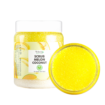 Скраб для обличчя та тіла Top Beauty Melon Coconut з ароматом дині та кокосовою олією 250 мл