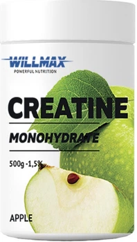 Креатин моногдрат Willmax Creatine Monohydrate 500гр яблоко
