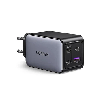 Зарядное устройство 65W Ugreen X559 Nexode 4-Port GaN Fast Charger Type C MacBook Pro/Air, iPhone 16/15/14, iPad Pro, Galaxy S24/S23, Pixel 8, Steam Deck Space Grey (35531)