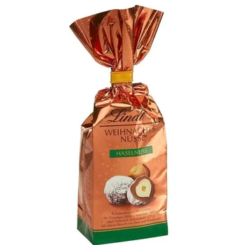 Шоколадные конфеты с фундуком Lindt Weihnachts Nusse Haselnuss 100г