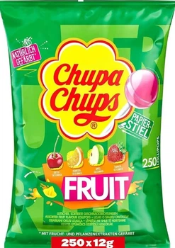 Набір льодяників на паличці Chupa Chups Lollipops Fruit 250 шт 3кг