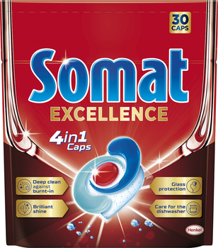 Капсули для посудомийної машини Somat Exellence 4 в 1 30 шт (9000101808292)