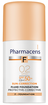 Podkład fluid Pharmaceris F ochronno-korygujący Spf 50 02 Sand 30 ml (5900717154216)