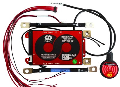Плата DALY K-Smart BMS LiFePo4 4S 12V 100A (sensor tepmp. Bluetooth)