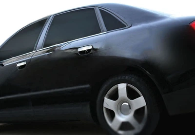 Audi A4 B7 (2004-2008) - Нижні молдинги скла з нержавіючої сталі (6 шт.)