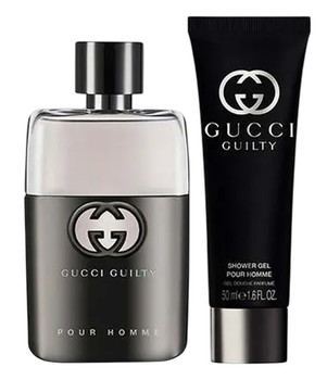 Набір для чоловіків Gucci Guilty Pour Homme Туалетна вода 50 мл + Гель для душу 50 мл (3616304957017)