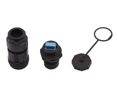 Комплект розетки одинарной оптической E-FDDI IP67/68 SC socket
