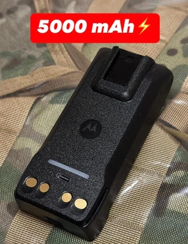 Аккумулятор для рации Motorola R7a R7 5000 mAh с TYPE-C, батарея для рации Моторола р7