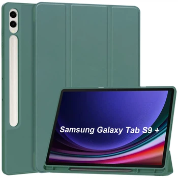 Чохол SlimTPU S-Pen holder для Samsung Galaxy Tab S10 FE+ Plus 13.1 Темно-зелений