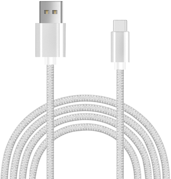 Кабель alkaya Speed Flex USB-A - USB-C 1m White (CL-60007)