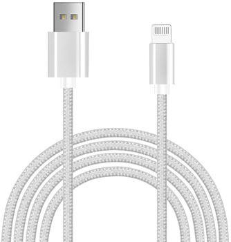 Кабель alkaya Speed Flex USB-A - Lightning 1m White (CL-60008)