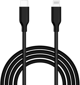 Кабель alkaya Speed Flex USB-C - Lightning 15W 1m Black (CL-60009)