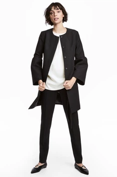 Пальто H&M 40 чорний 9125272036