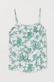 Майка H&M 32 белый принт 24047372600