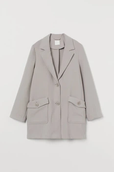 Пальто H&M M серо бежевый 15078616601