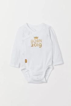 Боді H&M 62см білий 30077796259