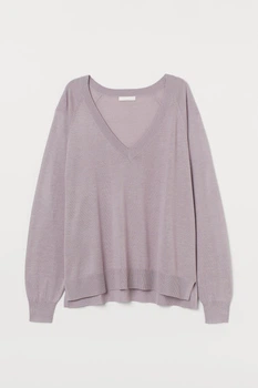 Джемпер H&M M светло сиреневый 709816832