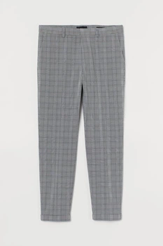 Брюки H&M 34/30 серый клетка 21098436142