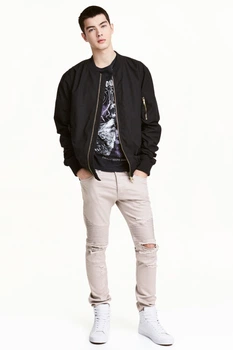 Джинси H&M 32 світло-бежевий 2201458428