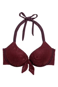 Купальный лиф H&M 65D темно бордовый 412582480