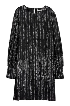 Платье H&M 32 черно белый 24065688297