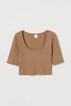 Топ H&M S бежевий 1106951062