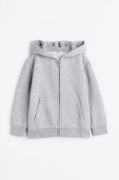 Толстовка H&M 110 116см светло серый меланж 507739092