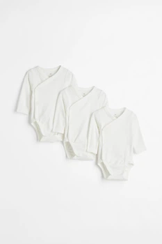 Боди (3шт) H&M 62см белый 507694298