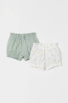 Трусики (2шт) H&M 98см бело зеленый 807843676