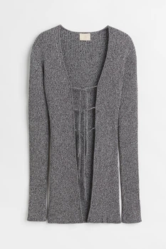 Кардиган H&M S чорно білий меланж 31071058797