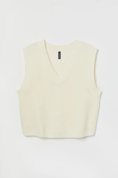 Жилет H&M 4XL молочный 3091016459