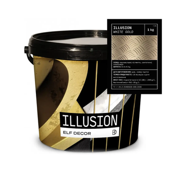 Декоративна штукатурка Elf Decor Illusion White Gold 5 кг