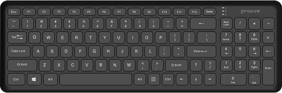 Клавиатура беспроводная Proove Classic Code Wireless Black (589890001)