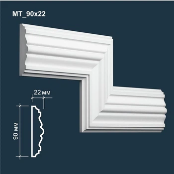 Молдинг гипсовый MATISS МТ 90x22 мм 1 м.п. декор для интерьера