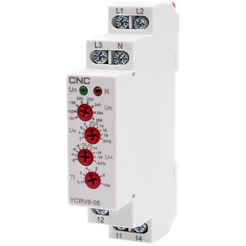 Реле контролю фаз 3Ф 10А 127-265В [Б00038749] YCRV8-05 CNC