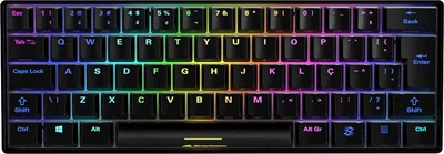 Ігрова клавіатура Sharkoon Skiller SGK50 S4 / Механічна / Kailh Red Switch / RGB підсвітка / UKR / Чорна Б/В