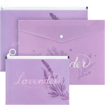 Набір папок Axent Lavender-1 різних форматів 3 шт (1497/1498/1495