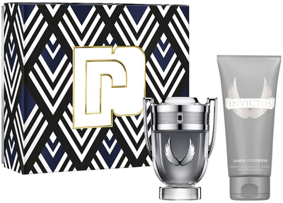 Zestaw męski Paco Rabanne Invictus Platinum Woda perfumowana 50 ml + Żel pod prysznic 100 ml (3349668613878)