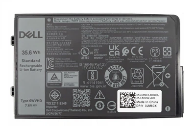 Аккумулятор для ноутбука DELL Latitude 7230 Rugged Extreme, T06H, T06H001, 0JM6CX, JM6CX, FNW8F, 0VDDJY, VDDJY, 6WVHD 4457mah 35.6Wh ORIGINAL