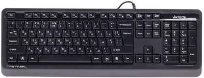 Клавіатура A4Tech FKS10 USB сірий 270263
