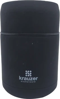 Термос харчовий Krauzer Soft Touch 750 мл Чорний (87-750 Black ST)