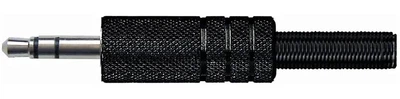 Коннектор miniJack стерео 3.5 мм Quik Lok G118BK Stereo 3.5mm metal jack plug with 4.5mm diameter spring - Black
