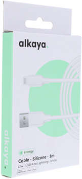 Kabel alkaya Speed Flex USB-A - Lightning 1m. White (CL-60016)