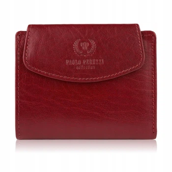 Гаманець шкіряний жіночий Paolo Peruzzi із захистом RFID 11,5 х 9 х 2 см (T-12-RD) червоний