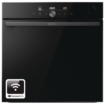 Духова шафа Gorenje електрична 77л A+ пар дисплей чорний (BSA6747DGWI)